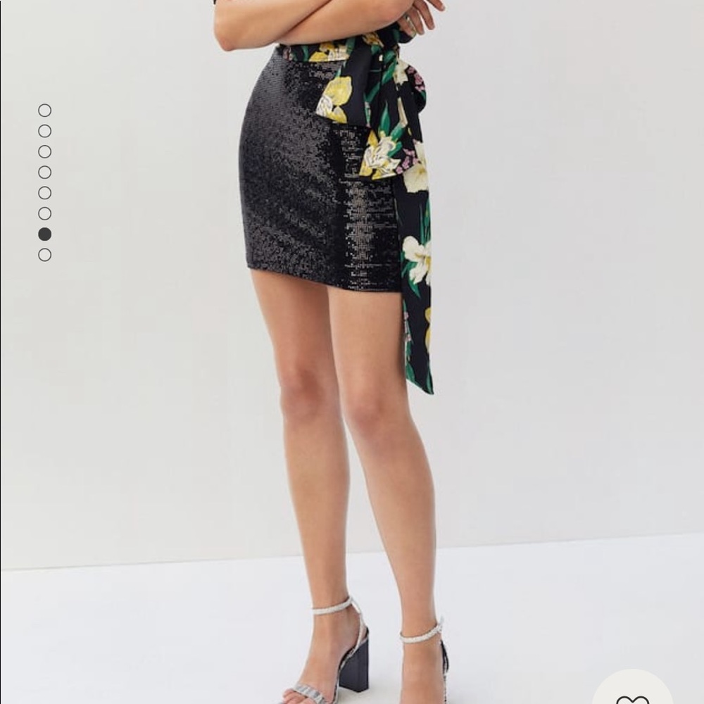 Sequin mini skirt